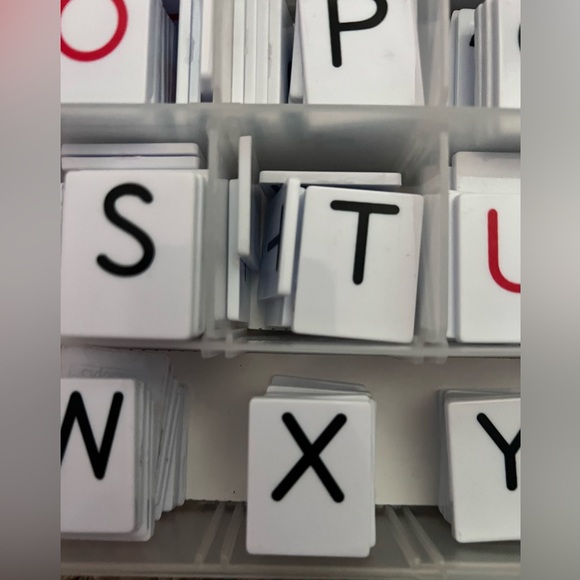 Primary Concepts Educational Alphabet Tiles & Holder Case Lot Of 388 Homeschool - Picture 13 of 14